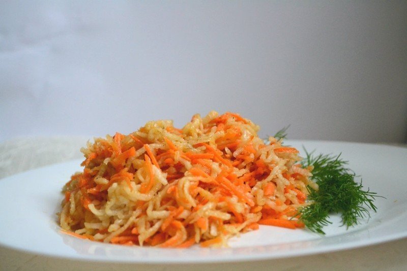 Салат редька морковь дайкон